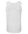 A plain white singlet with a simple design, featuring no visible branding. The back is smooth and unadorned.