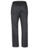 A pair of black unisex cargo scrub pants with a relaxed fit and multiple pockets.