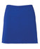 A blue skort featuring an elasticated waistband and a simple design, suitable for casual wear. It has a logo.