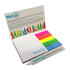 A set of quick notes with multi-coloured sticky tabs and a flat pen, presented in a branded cover.