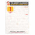 A5 digital notepad in white with a yellow header and a logo, featuring lined pages for notes.