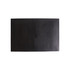 A black nylon logo mat with a textured surface, designed for office and business environments.