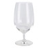 A clear, elegant beer glass, 410ml in size, featuring a smooth surface and a sturdy base.