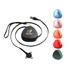 A portable 3-in-1 retractable charging cable in a triangular shape, available in multiple colours with a logo.