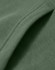 A close-up of a green fleece hoodie showcasing its soft fabric and stitching details. The hoodie has a logo.