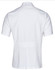 A white short sleeve jacket with a stud front design, featuring a sleek, tailored look and no visible logos.