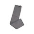 A grey waffle golf towel with a hanging loop. The towel features a textured pattern.