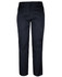 A pair of navy stretch twill pants designed for workwear, featuring a button closure and pockets.