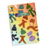 A foil stand-up pouch featuring a vibrant design with various knitted hats and scarves in different colours.
