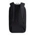 A black 20L backpack with padded shoulder straps and a sleek design, featuring a logo on the back.
