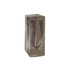 A clear jelly wine ice bag in brown with handles. It has a glossy finish and a simple design.