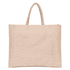 A blush-coloured Juco bag with two handles and a simple, minimalist design, featuring a logo.