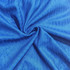 A vibrant blue fabric with a textured pattern, suitable for breathable and lightweight clothing.