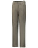 Men's flexi chino pants in a muted olive green, featuring a classic jean style with a logo on the waistband.