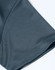 A close-up of a dark grey Jacquard knit fabric showing a textured pattern, part of a men's polo shirt.