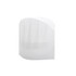 A white disposable non-woven kids chef hat with a textured design. It has a simple, plain appearance.