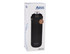 A drink bottle with a black exterior and a quick release lid, featuring a triple wall design and a logo.