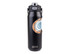 A drink bottle in black with a vacuum quick release lid, featuring a design and an Oasis logo.