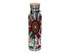 A drink bottle featuring a vibrant Aboriginal-inspired design, stainless steel body, and a bamboo lid.