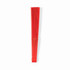 A red foldable fan with a smooth finish, featuring a simple design and a visible logo.