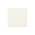 A square, white absorbent paper coaster with a smooth surface. It features a logo in one corner.