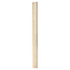 A wooden pencil, light in colour and rectangular in shape, standing upright against a neutral background.