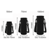 A drink bottle carrier in black, designed for various bottle sizes with adjustable straps and a logo.