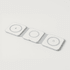 A white Matrix 3-in-1 MagSafe wireless charger with three circular charging areas and a logo.