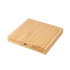 A bamboo cheese board set in a natural wood finish, featuring a sliding compartment for storage.