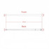 A 100% polyester printed tie, measuring 8cm wide and 147cm long, featuring a pointed tip design.