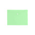 A4 clear file envelope in a light green colour, featuring a button closure and a simple design.