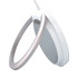A white and silver 15W magnetic wireless charger stand with a sleek design and a circular shape. A white and silver 15W magnetic wireless charger stand with a sleek design and a circular shape.