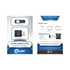 A promotional pack featuring a black webcam cover and a USB data blocker, presented with a branded design.