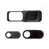 A set of three webcam privacy covers in black, designed for securing webcams when not in use.
