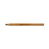 A bamboo pen with a natural finish and a black tip, featuring a logo.