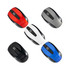 A collection of Optica Wireless Mouses in red, grey, white, black, and blue, featuring a logo on each.