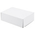 A plain white box with folded flaps, suitable for packaging items such as tech products.