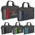 A grey satchel with various coloured accents and handles, featuring logos on some versions.