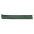 A green fabric strap, possibly for securing or adjusting headwear.