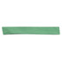 A green paper strip, narrow and rectangular, with a smooth finish.