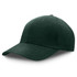 A dark green premium soft cotton cap featuring a curved peak and an adjustable strap at the back.