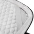 A close-up of the interior padding of a Swissdigital Bolligen 14'' Laptop Sleeve, featuring soft, plush white material.
