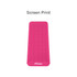 A bright pink heat-resistant silicone mat pouch with a wavy surface design and a logo.