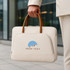 PU Handle Laptop Bag with Zippered Outer Pocket