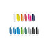 A collection of Trias Softtouch high gloss plastic pens in various colours, featuring a logo on each pen.