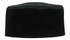A black poly cotton chef's hat with a simple, structured design and no visible branding.