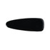 A black acetate hair alligator clip with a sleek, elongated design and a glossy finish.