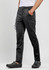 Men's chef pants in black, featuring an elastic waistband and side pockets, designed for comfort and mobility.