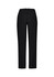 A pair of women's straight leg pants in black, featuring a comfort waist design and a simple, sleek silhouette.