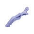 A purple anti-slip positioning alligator clip with a textured grip and a spring-loaded design.